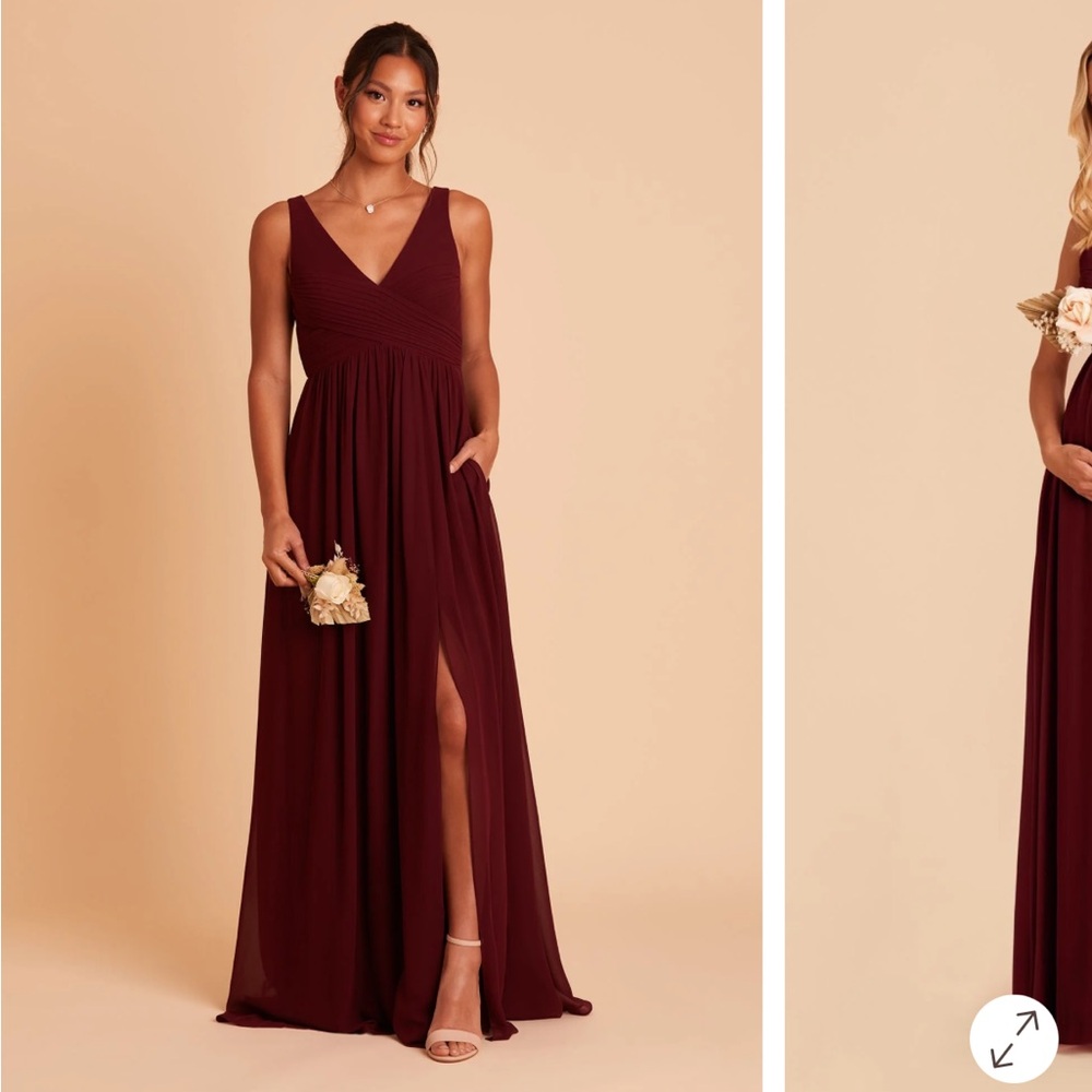 Birdy Grey Sleeveless Maxi Dress in Cabernet with Ruched Bodice - Picture 7 of 7